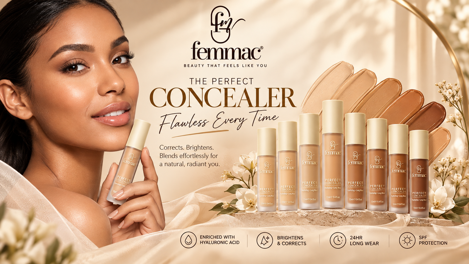 Femmac perfect concealer campaign