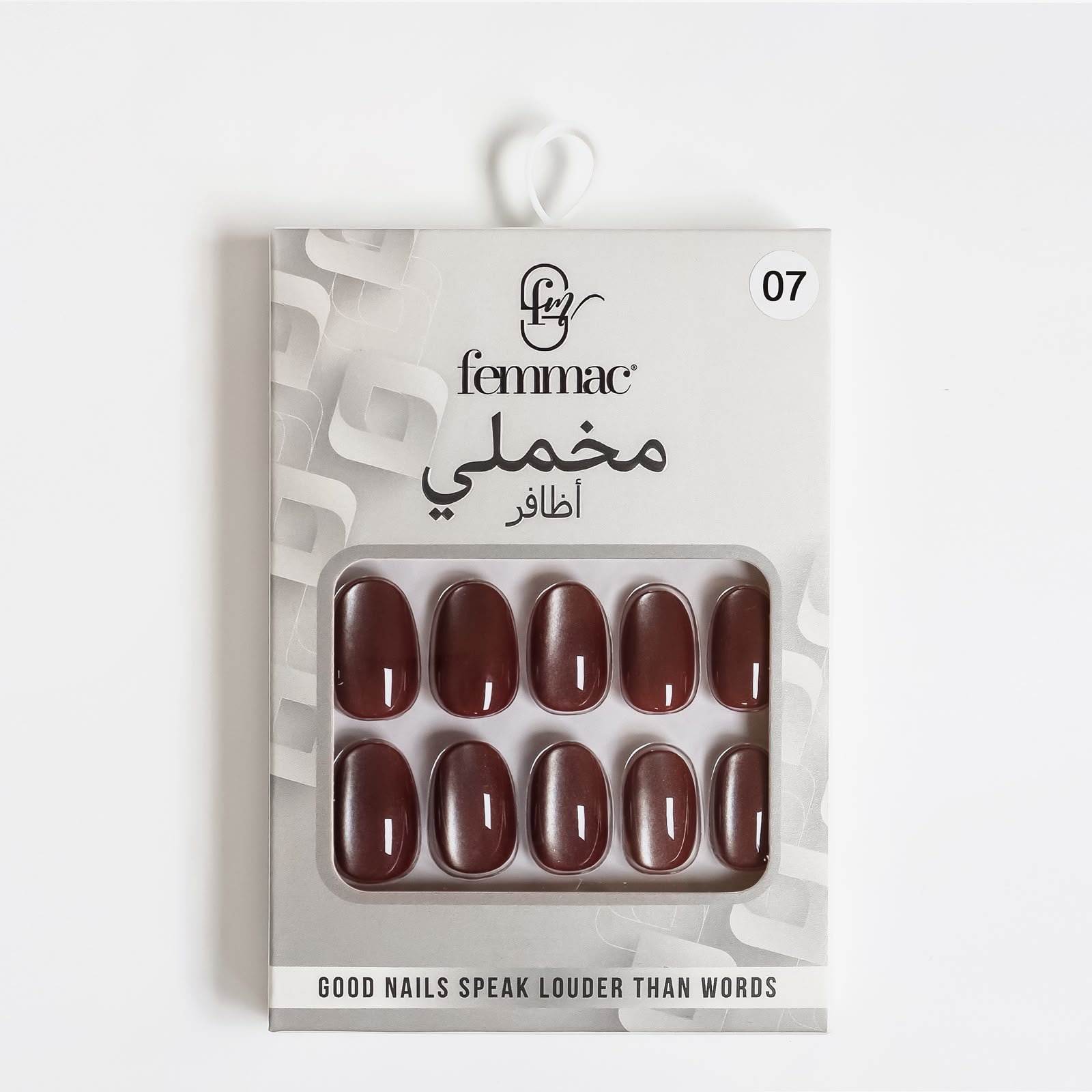 Femmac Shiny Brown Nail Polish – Glossy Brown